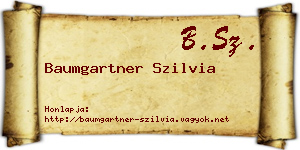 Baumgartner Szilvia névjegykártya